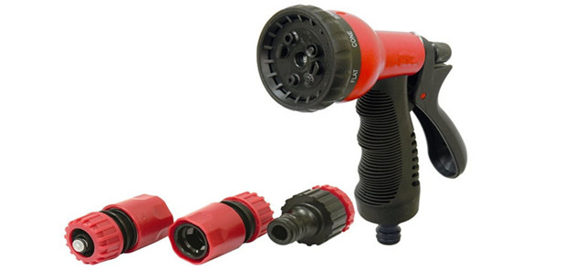 8 Dial Spray Gun + 3 Fittings